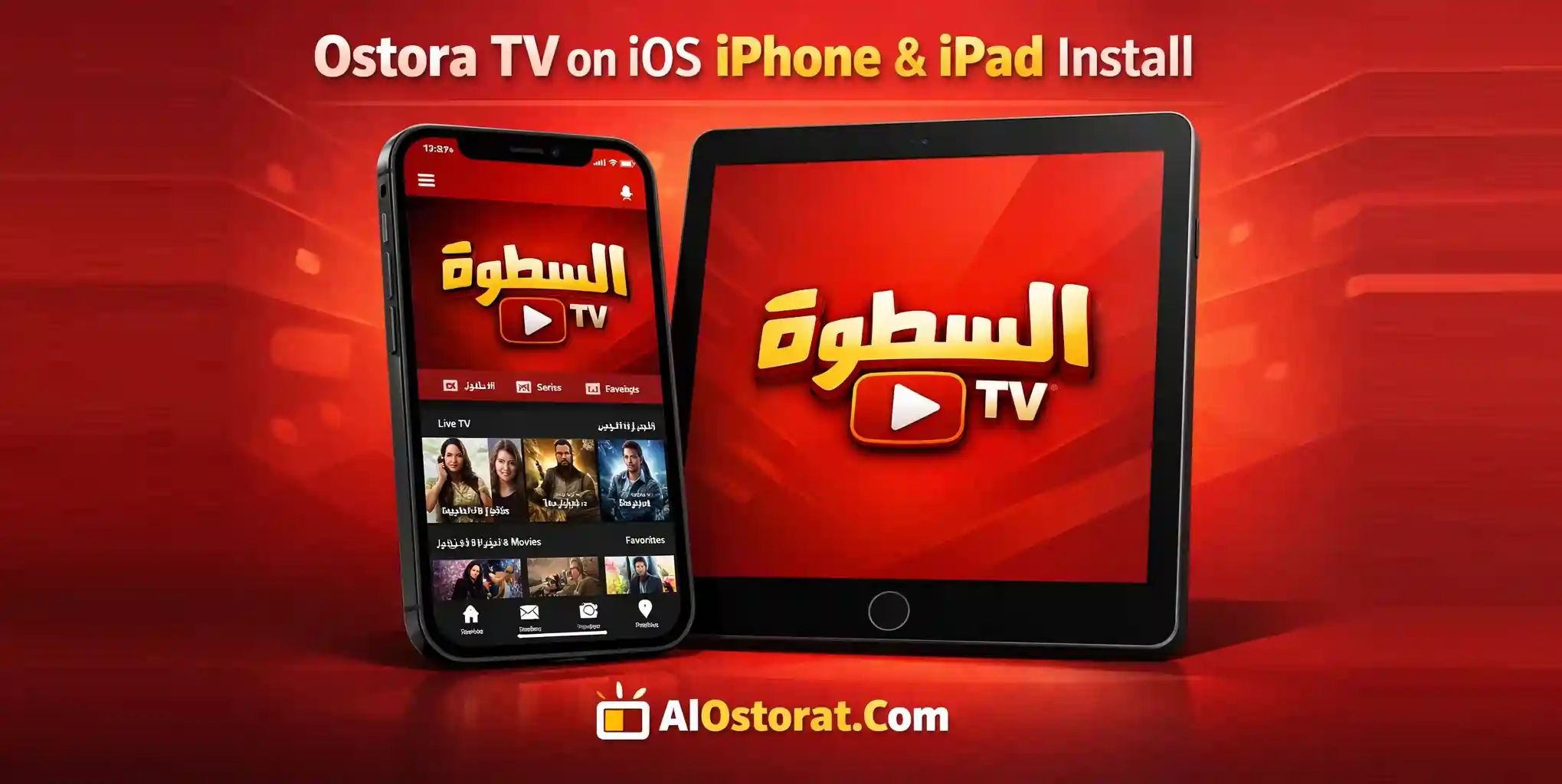 تطبيق الاسطورة متوفر على أجهزة iPhone و iPad بنظام iOS.
